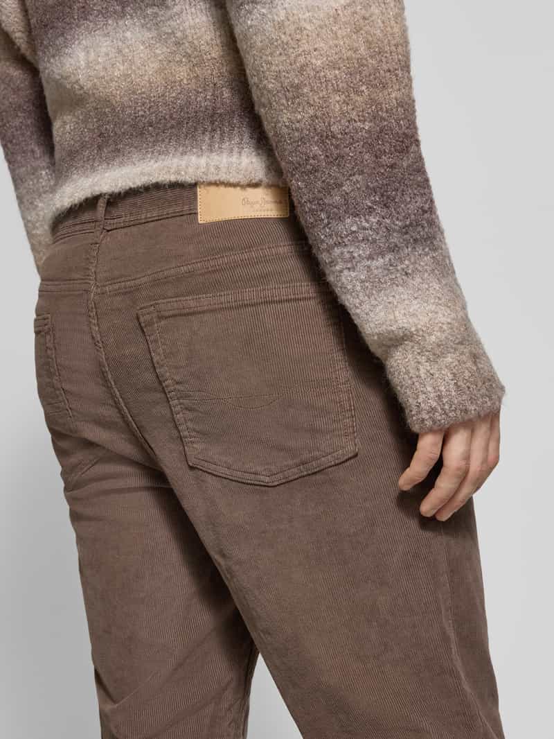 Pepe Jeans Slim fit corduroy broek van katoenmix