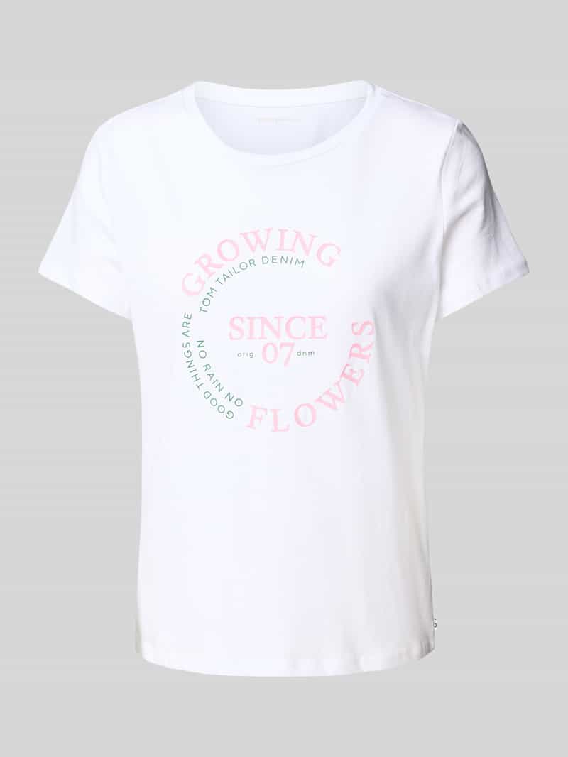 Tom Tailor Denim Regular fit T-shirt van puur katoen