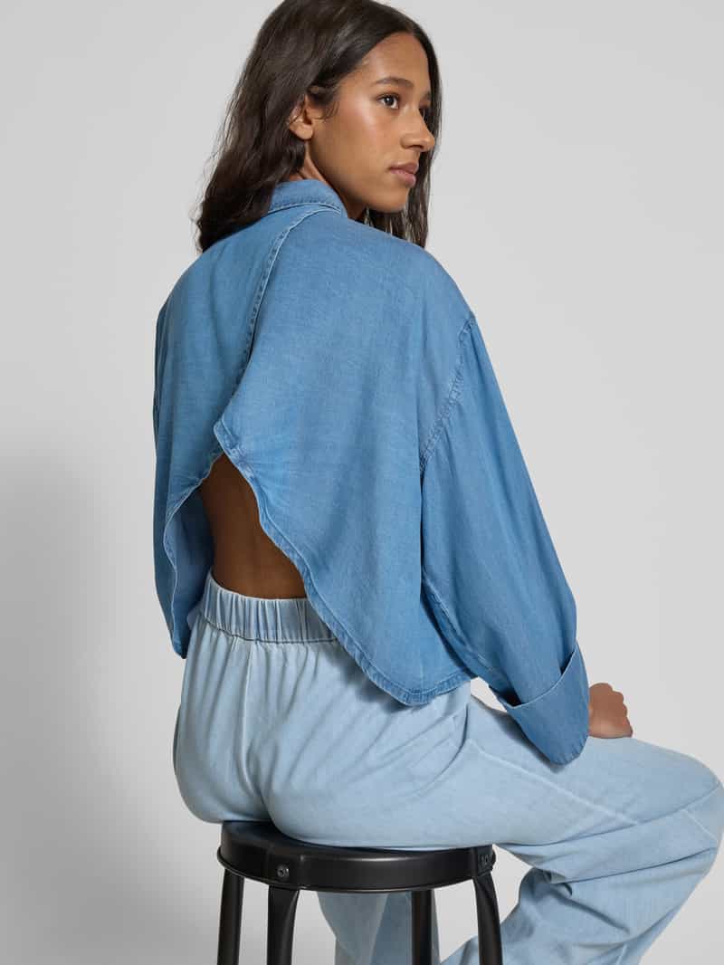 Only Regular fit overhemdblouse met kimonomouwen model 'CHARIS'