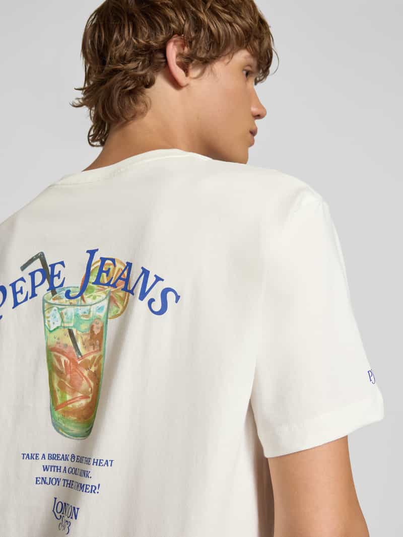 Pepe Jeans Regular fit T-shirt van puur katoen
