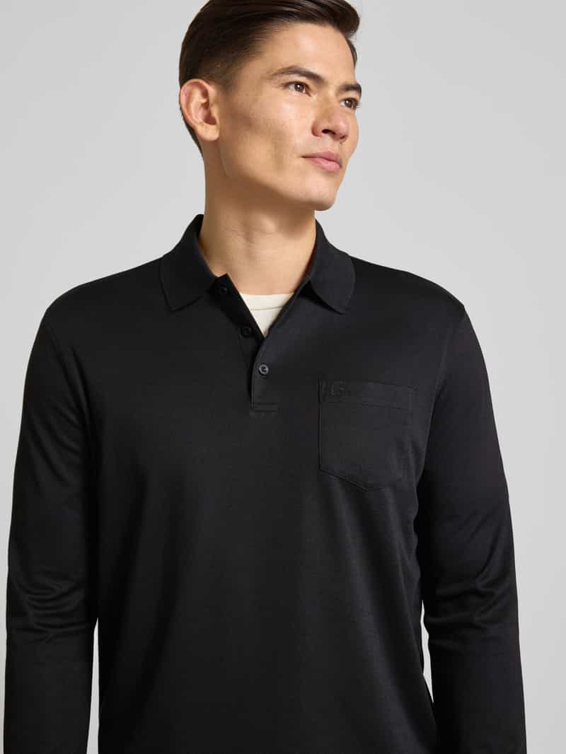 Bugatti Poloshirt met labelstitching