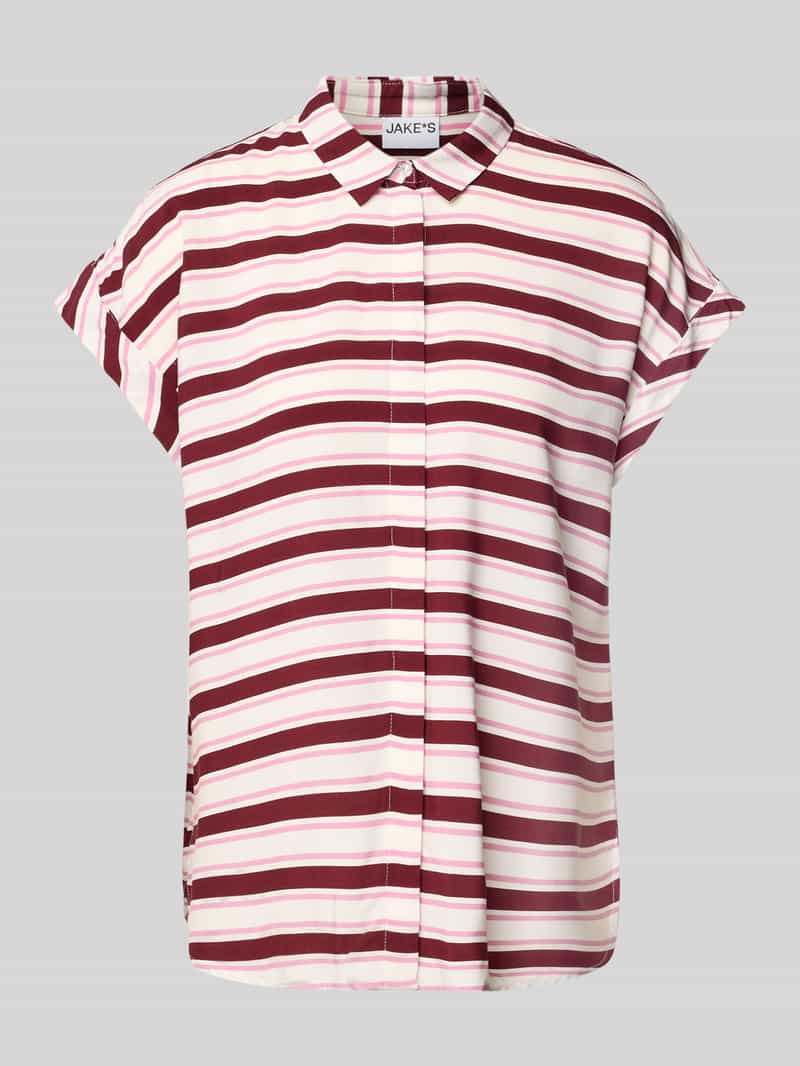 Regular fit blouse met streepmotief
