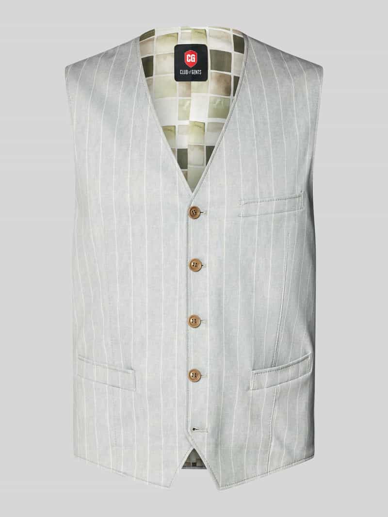 CG Club of Gents Gilet met strookzakken model 'Mosley'