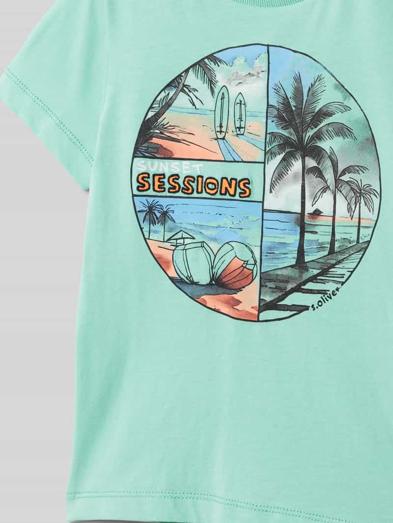s.Oliver RED LABEL Regular fit T-shirt van puur katoen