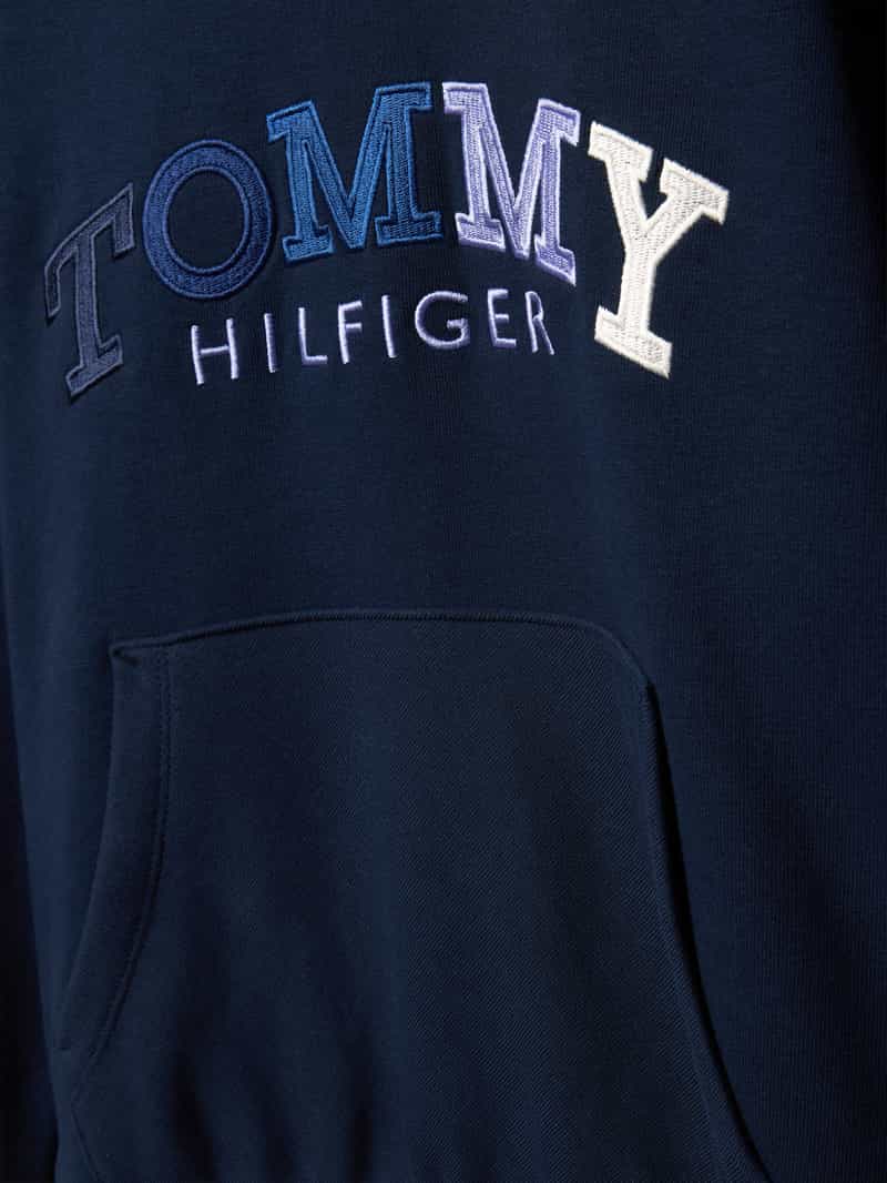 Tommy Hilfiger Teens Boyfriend fit hoodie van katoenmix