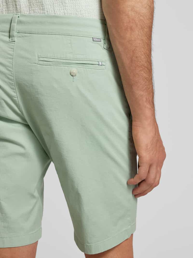 s.Oliver RED LABEL Korte regular fit chino met achterzakken