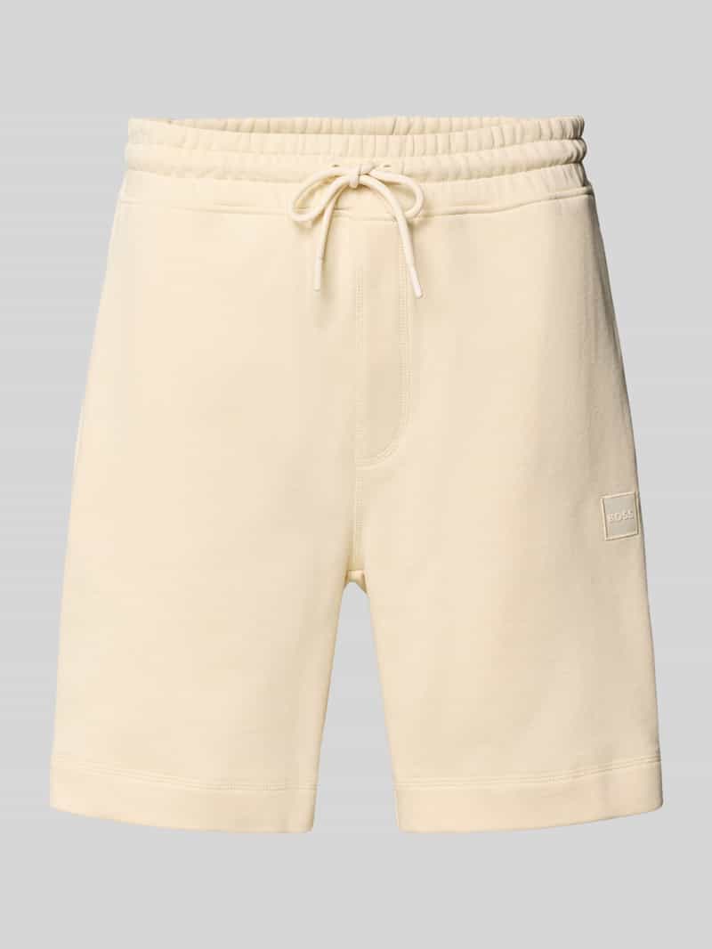 Boss Orange Regular fit sweatshorts van puur katoen
