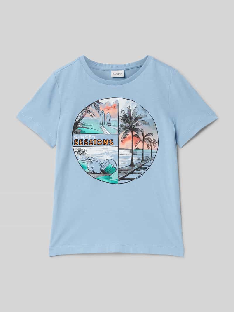s.Oliver RED LABEL Regular fit T-shirt van puur katoen