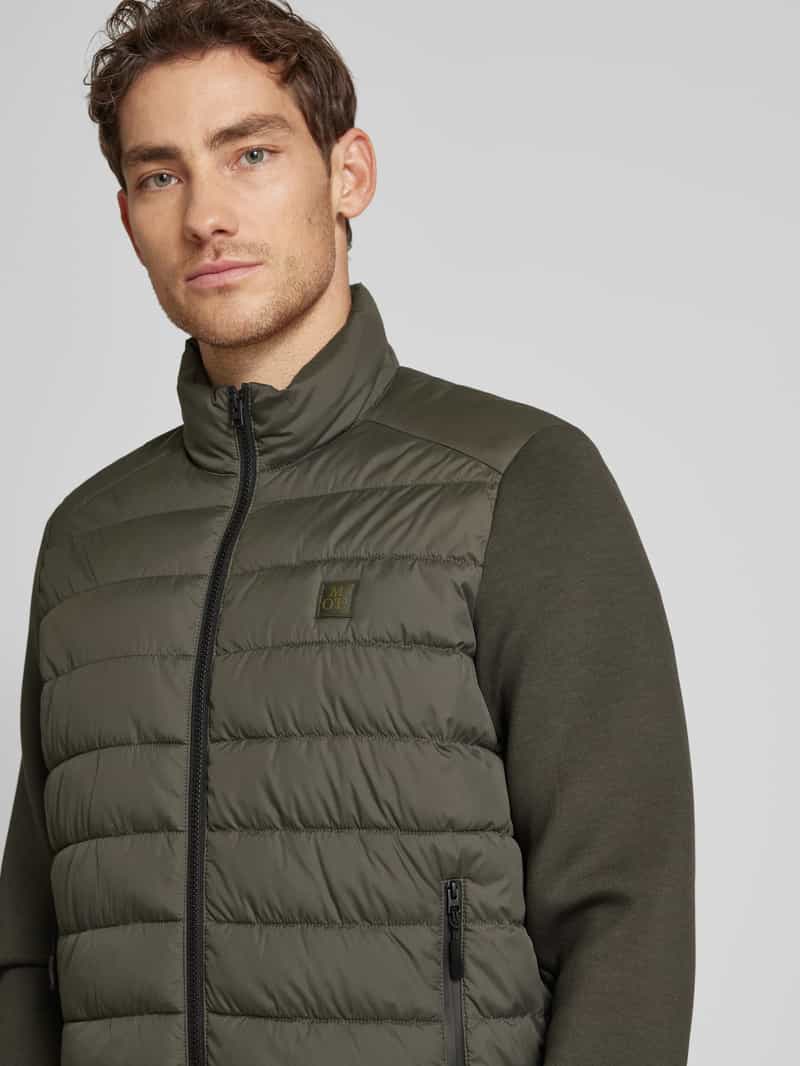 Marc O'Polo Regular fit gewatteerd jack met zachte mouwen van scuba