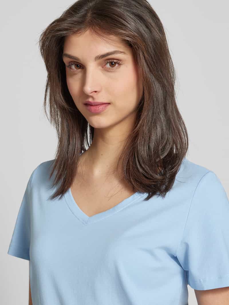 s.Oliver RED LABEL Regular fit T-shirt van mix van katoen en elastaan