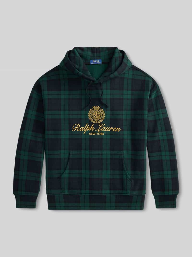 relaxed fit hoodie van katoenmix