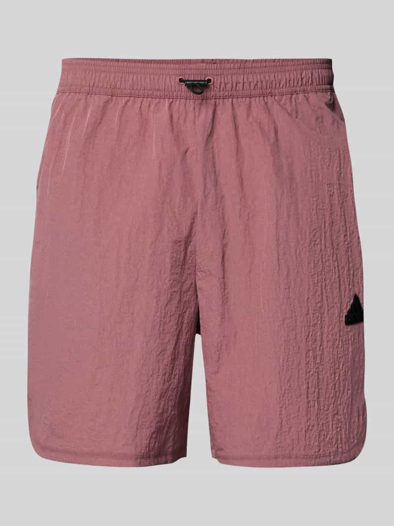 ADIDAS SPORTSWEAR Regular fit korte broek met labeldetail