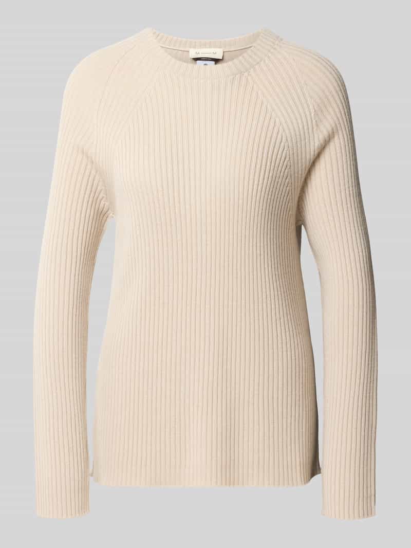 MM by Max Mara regular fit gebreide trui met ribstructuur model 'Lunito'