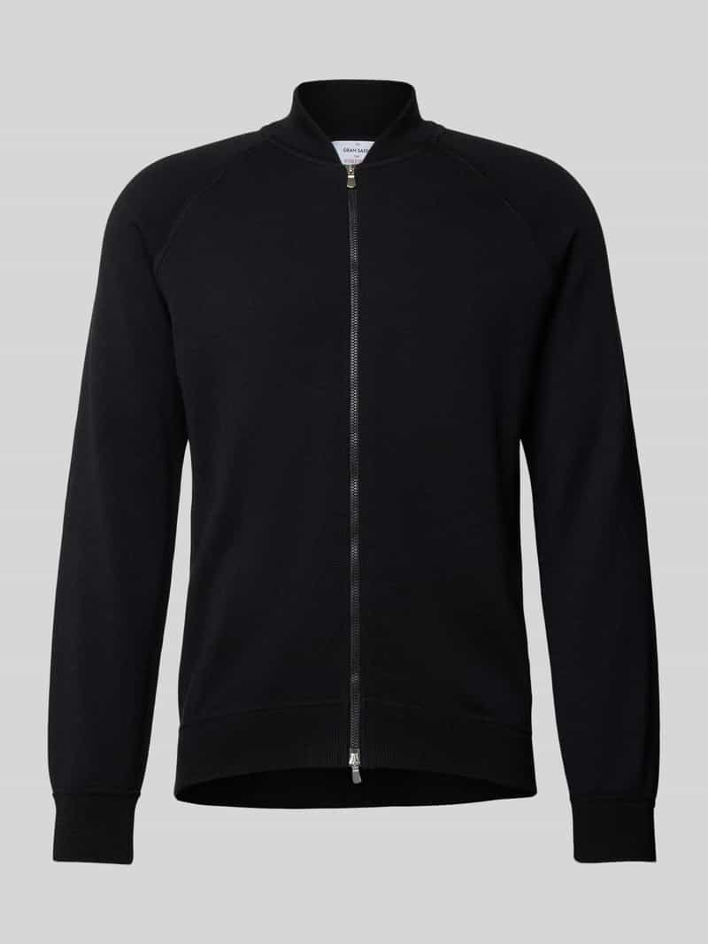 GRAN SASSO Wollen jack met opstaande kraag model 'MERINO'