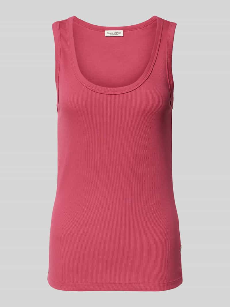 Marc O'Polo Slim fit tanktop van katoenmix