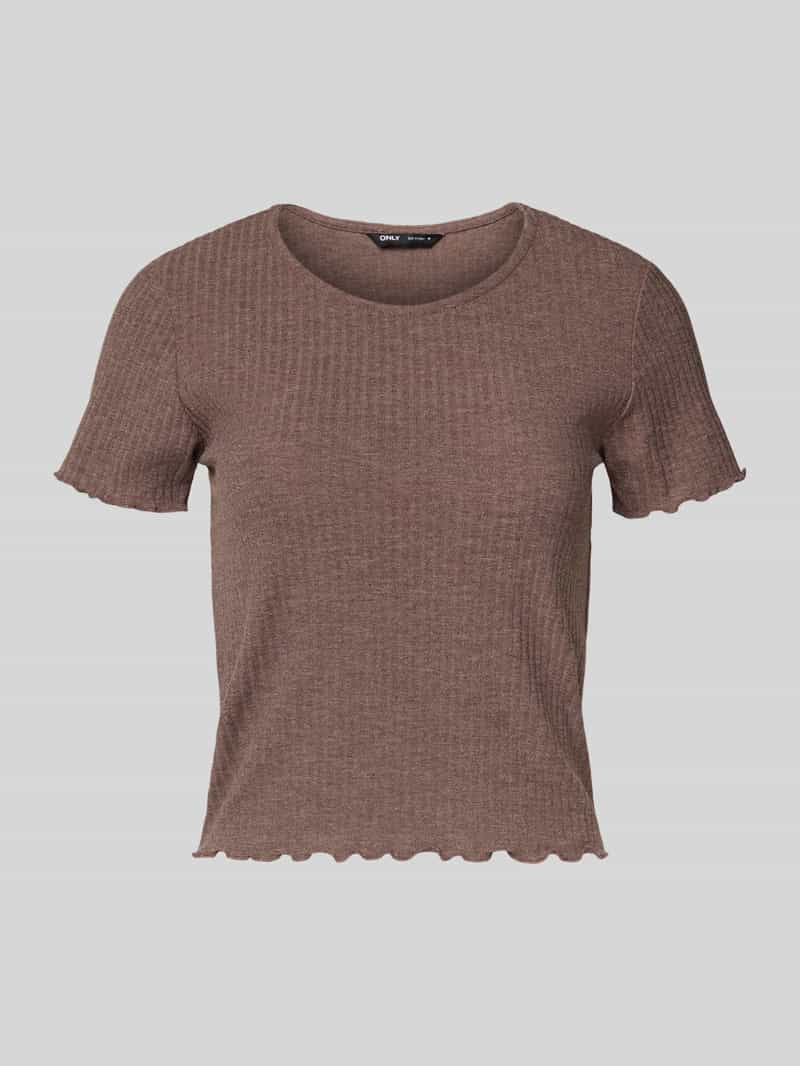 Only Slim fit T-shirt met viscose model 'EMMA'
