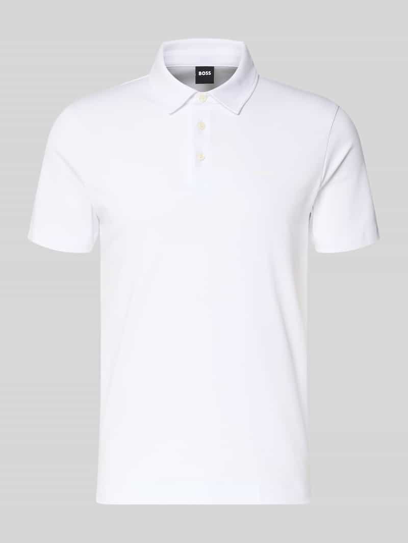 Poloshirt met merkopschrift