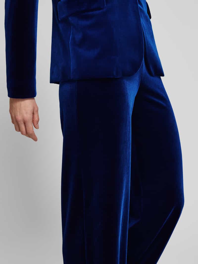 Christian Berg Woman Selection Straight leg fluwelen broek met elastische band