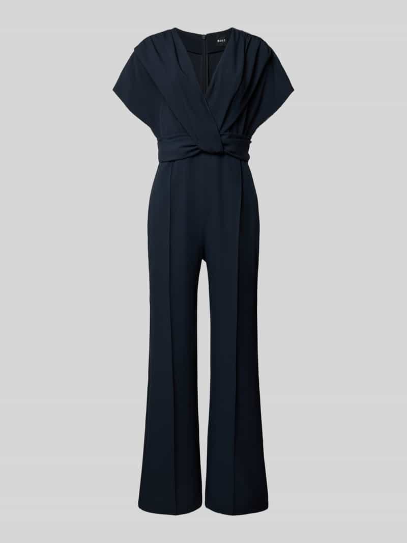 Boss Jumpsuit met V-hals model 'Debasa'