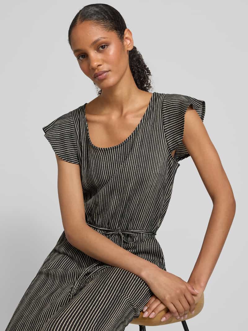 Tom Tailor Denim Relaxed fit jumpsuit met structuurmotief
