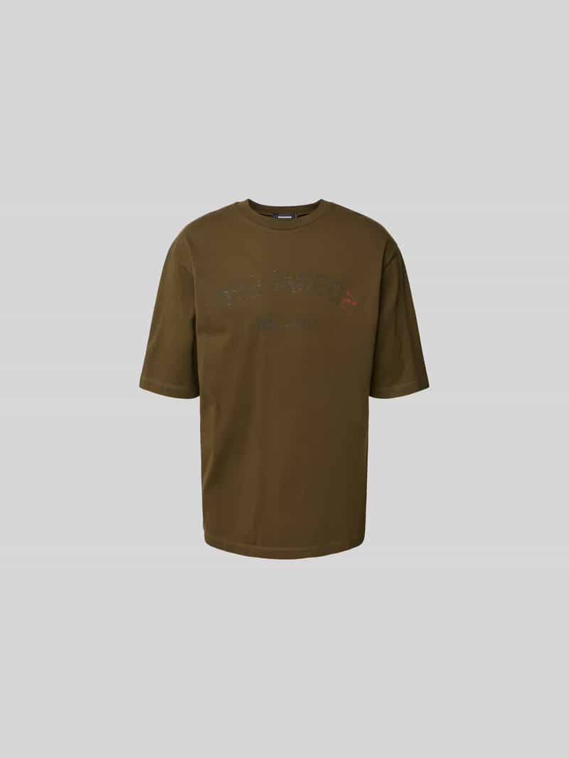 T-shirt met labelprint