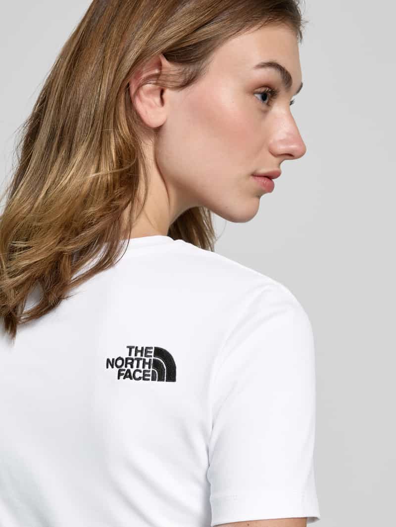 The North Face Kort T-shirt met labelstitching