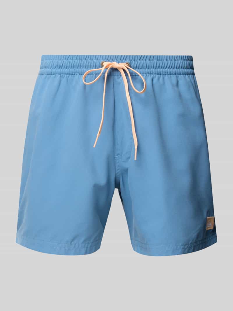 Quiksilver Zwembroek met labeldetail en elastische band