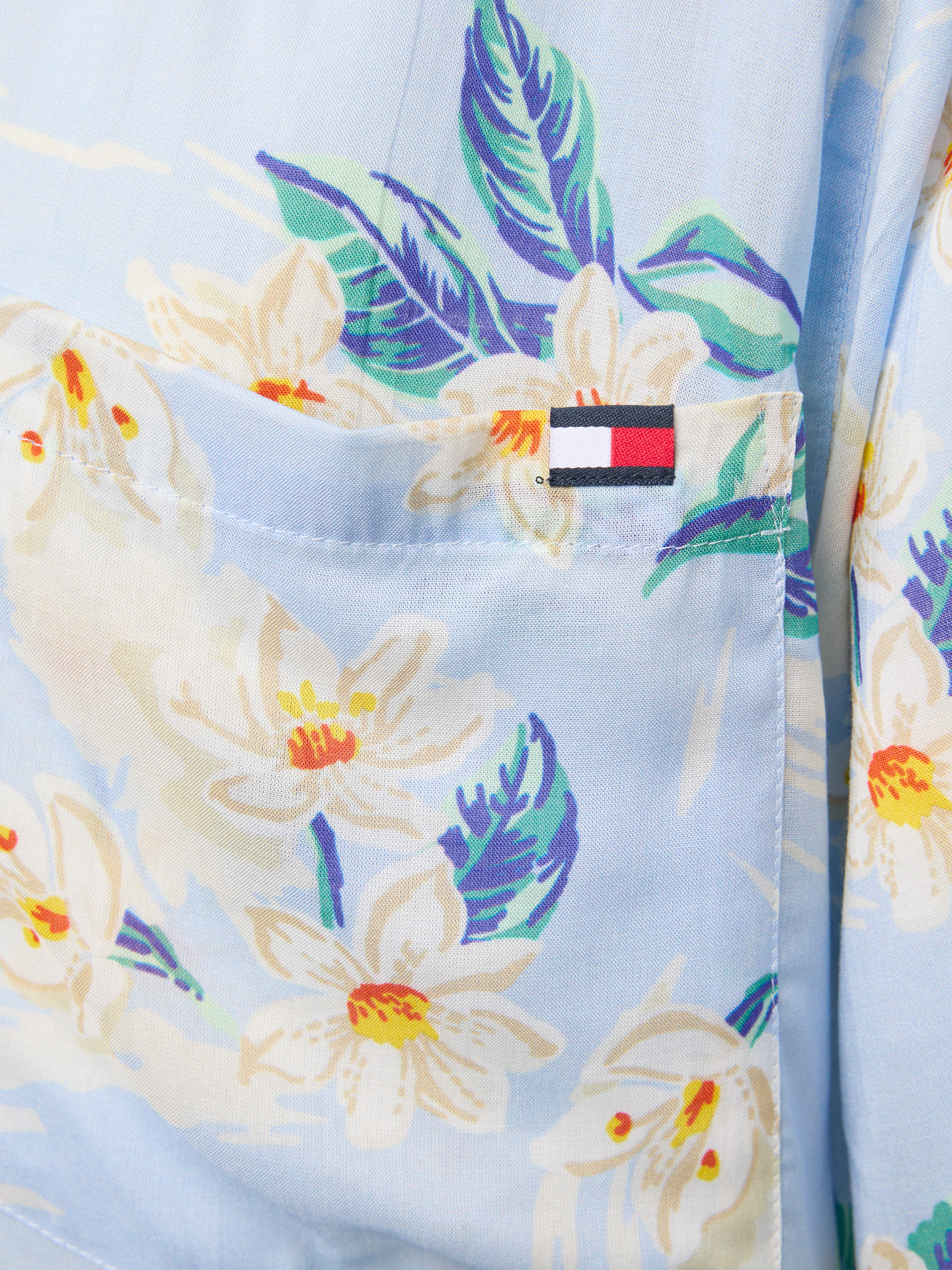 Tommy Hilfiger Regular fit bowlingoverhemd van een mix van modal en viscose