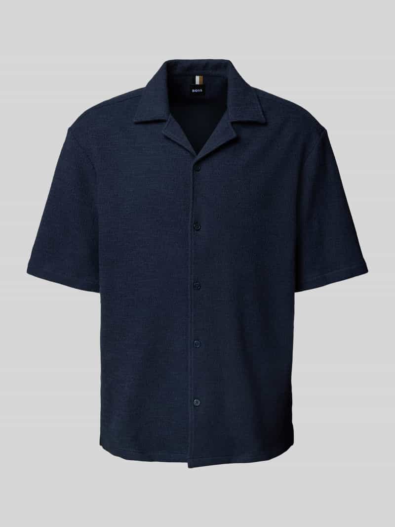 Boss Poloshirt met V-hals model 'LARS'