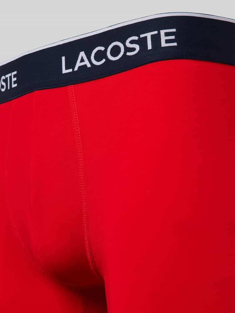 Lacoste Boxershort met elastische band met label in een set van 3 stuks