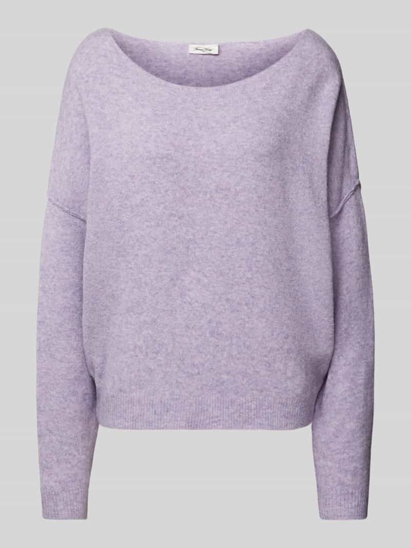 American vintage Gebreide pullover met ribboorden model 'DAMSVILLE'