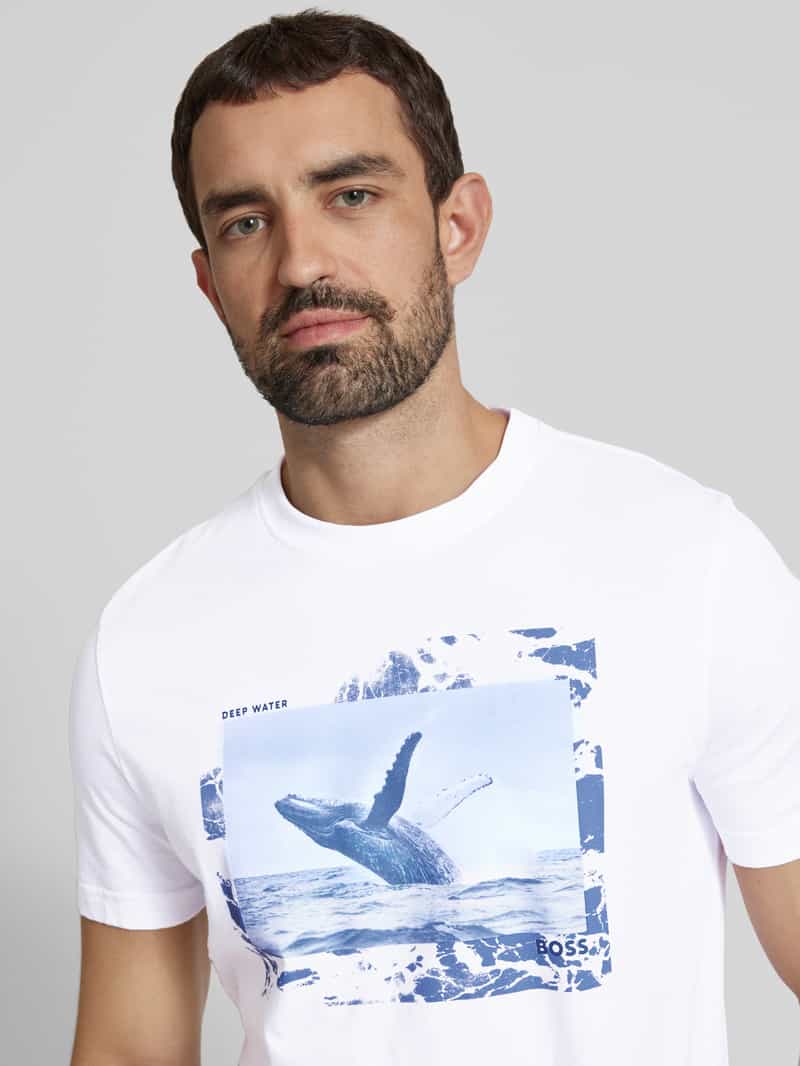 Boss Orange T-shirt met motiefprint