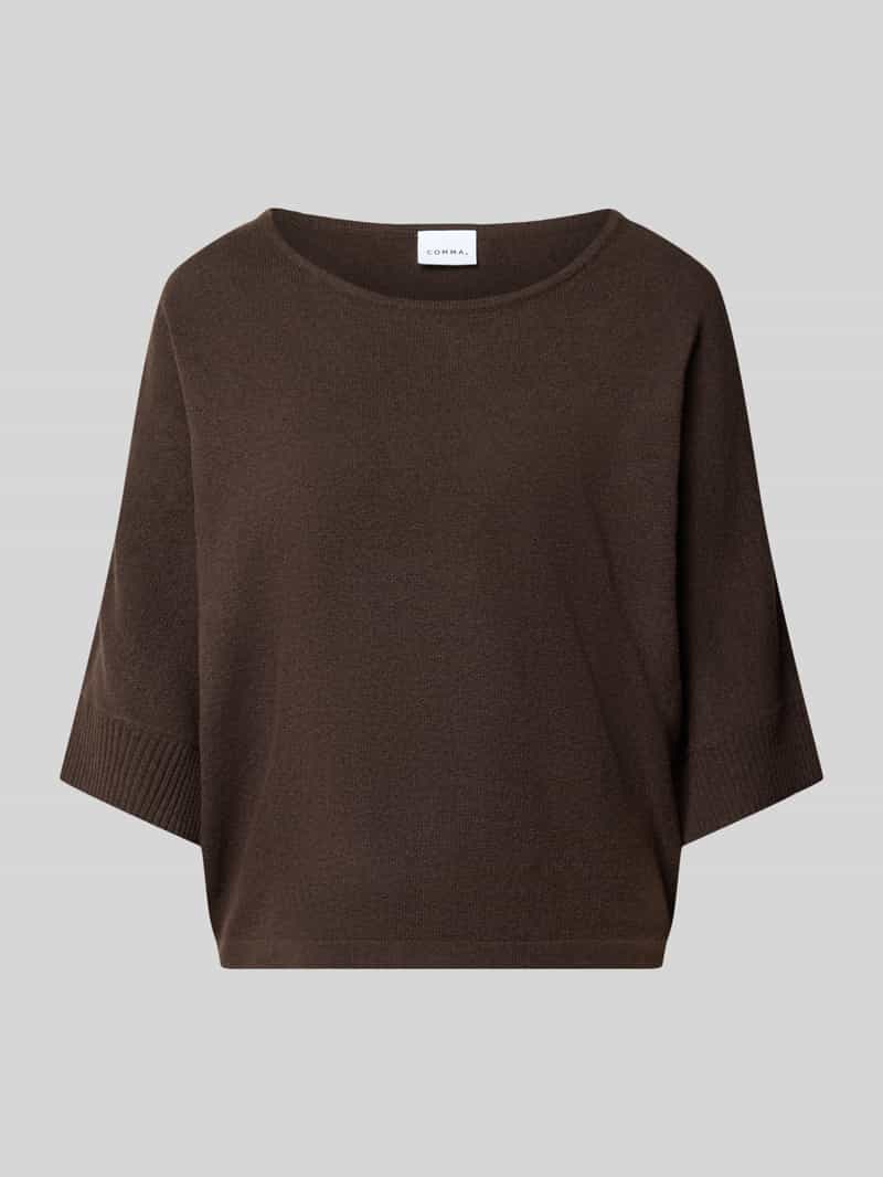 Comma Gebreid shirt met 3 4-mouw