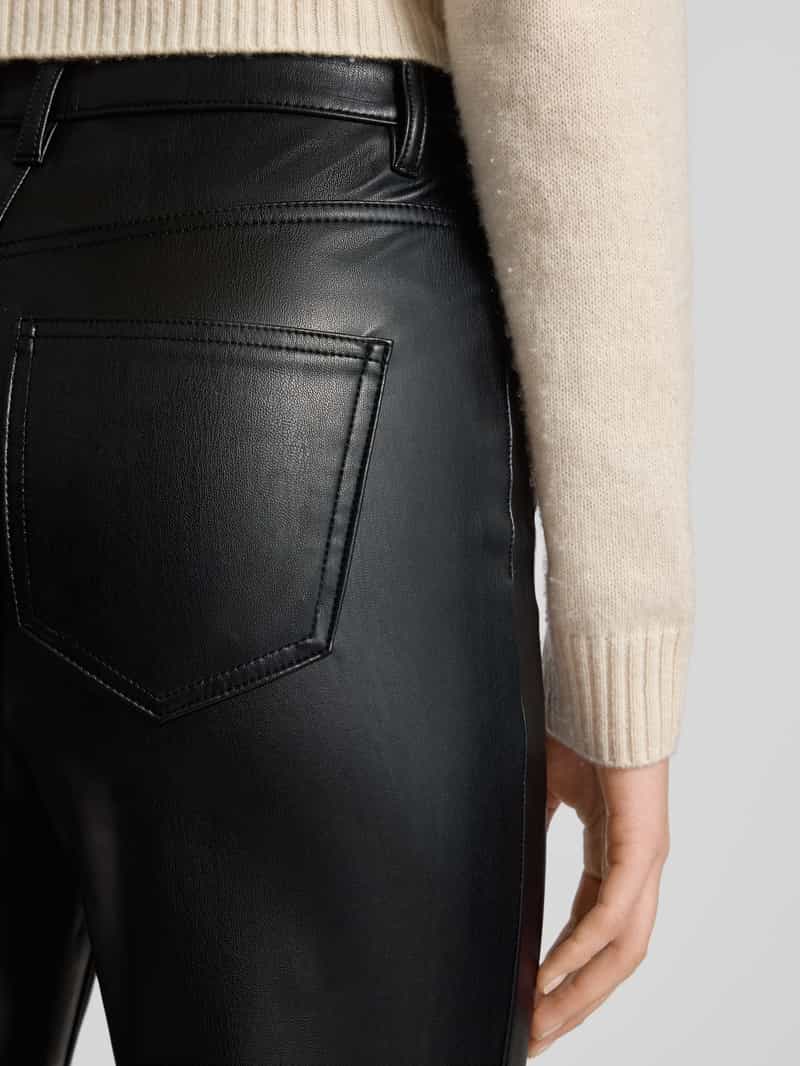 Vero Moda Wide leg broek in leerlook model 'TESSA'