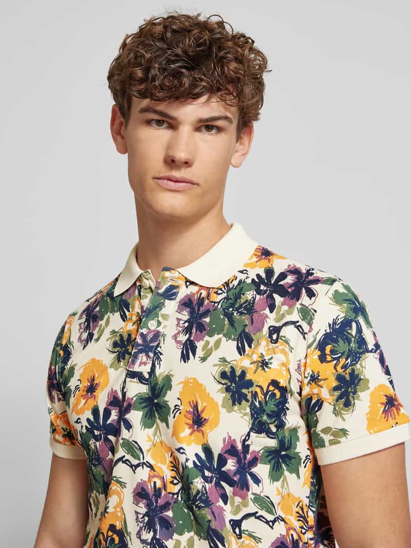 Blend Regular fit poloshirt met ribboorden model 'EDI'