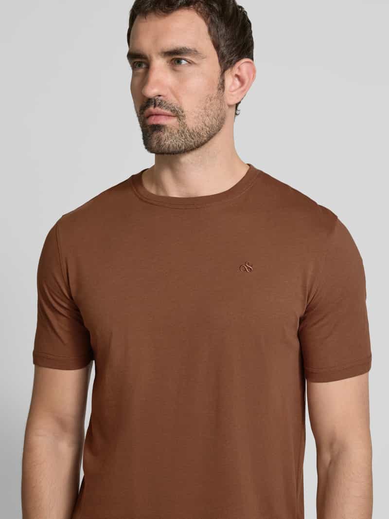 Scotch & Soda Shirt met lange mouwen en labelstitching