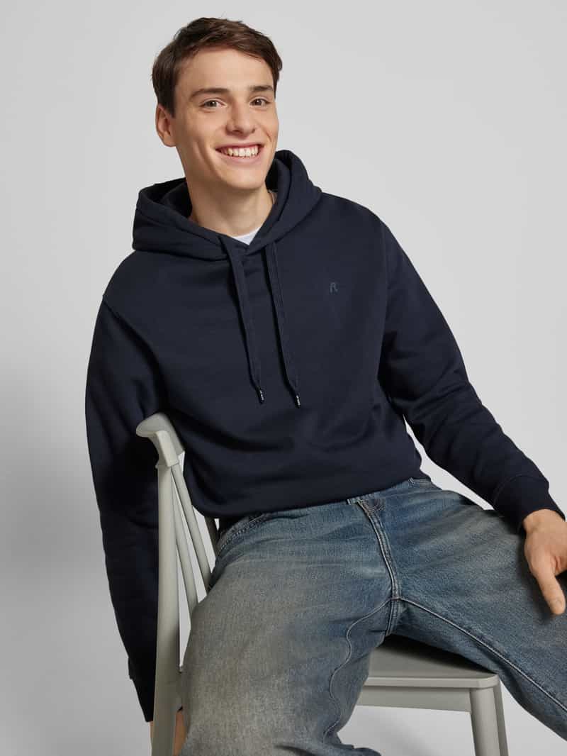 Replay Hoodie met ribboorden