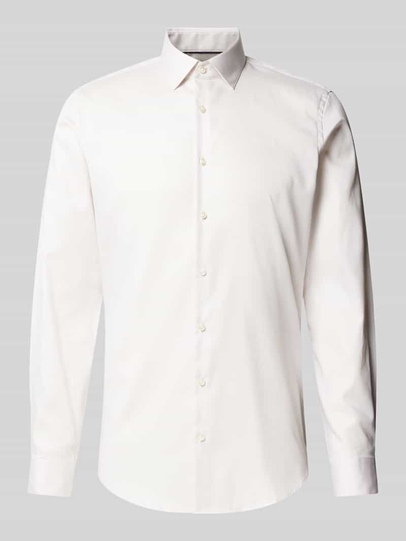 Jake*s Slim fit zakelijk overhemd met kentkraag