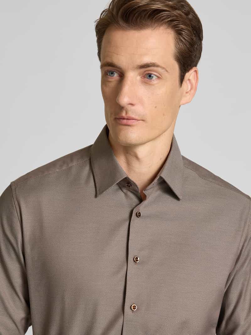 Eterna Modern fit zakelijk overhemd met kentkraag