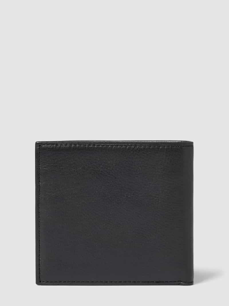 Polo Ralph Lauren Portemonnee van runderleer met label in reliëf