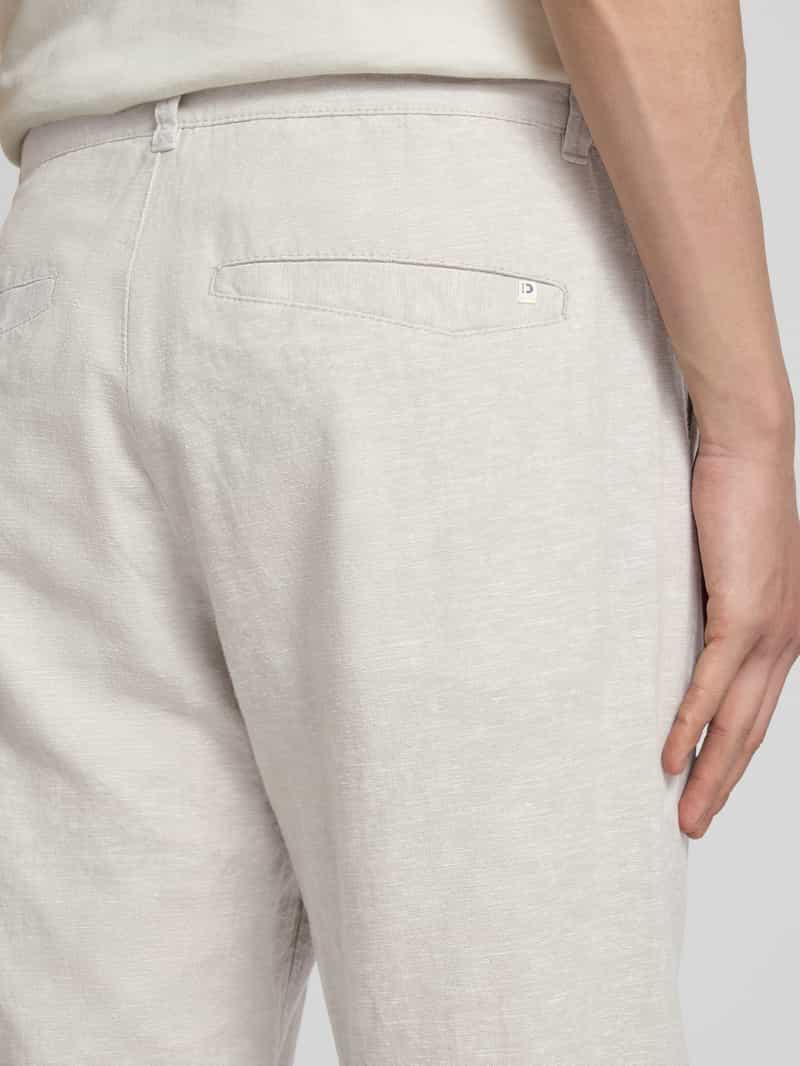 Tom Tailor Denim Slim fit linnen broek met katoen