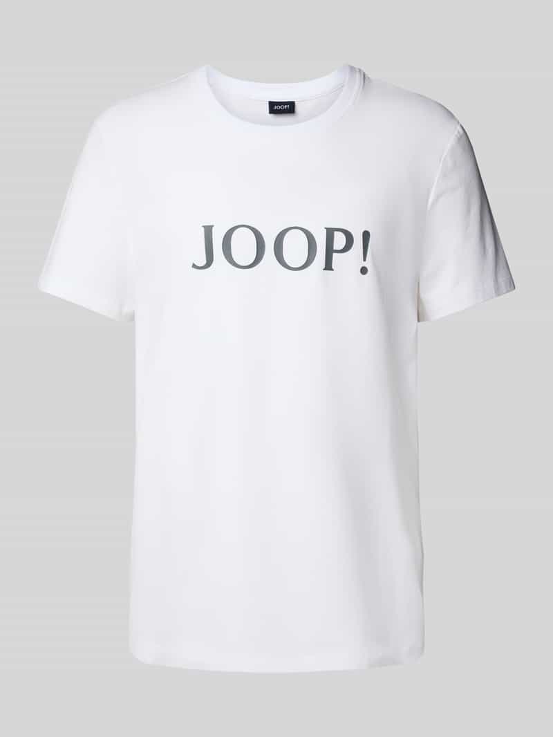 JOOP! Collection T-shirt met logoprint en ronde hals