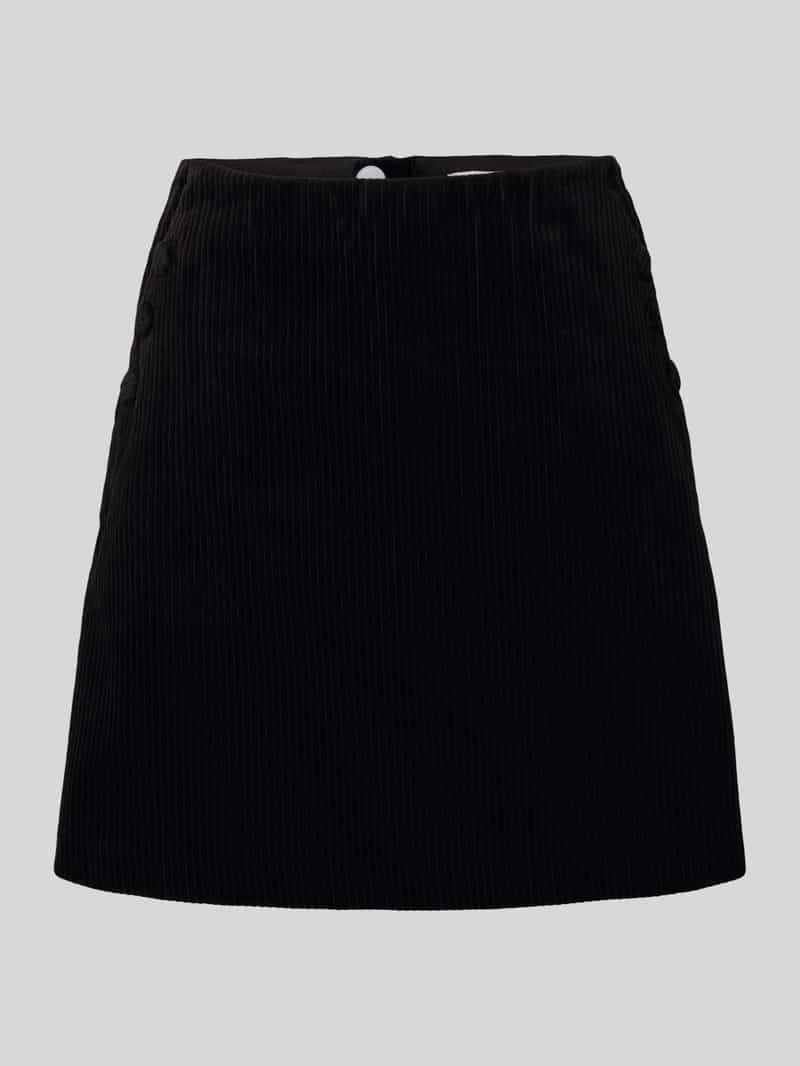 Ichi Regular fit minirok in ribcordlook model 'Focaro'