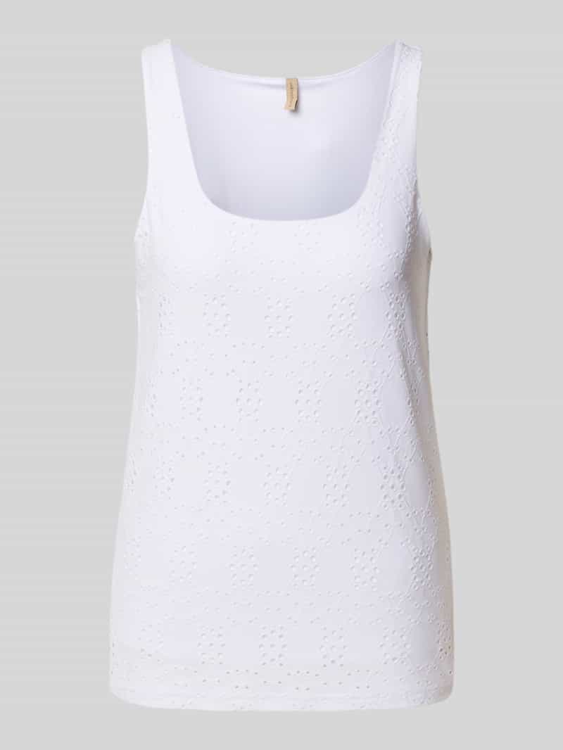 Soyaconcept Top met broderie anglaise model 'INGELA'
