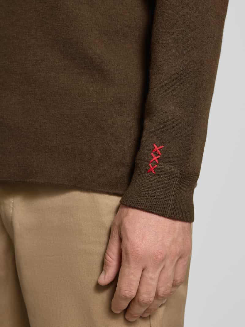 Scotch & Soda Gebreide pullover met ronde hals