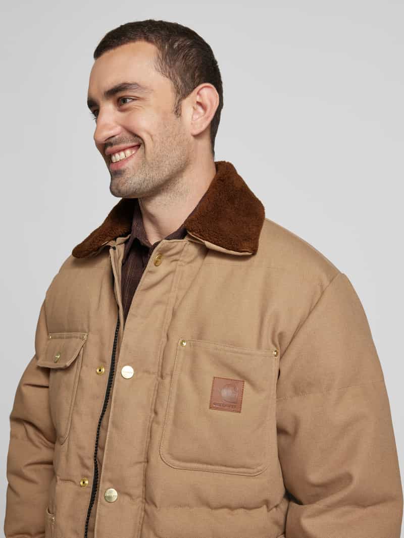 Carhartt Work In Progress Gewatteerd jack met platte kraag