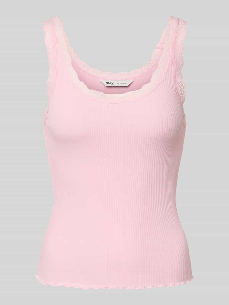 Only Regular fit tanktop met volants bij de zoom model 'SRA'
