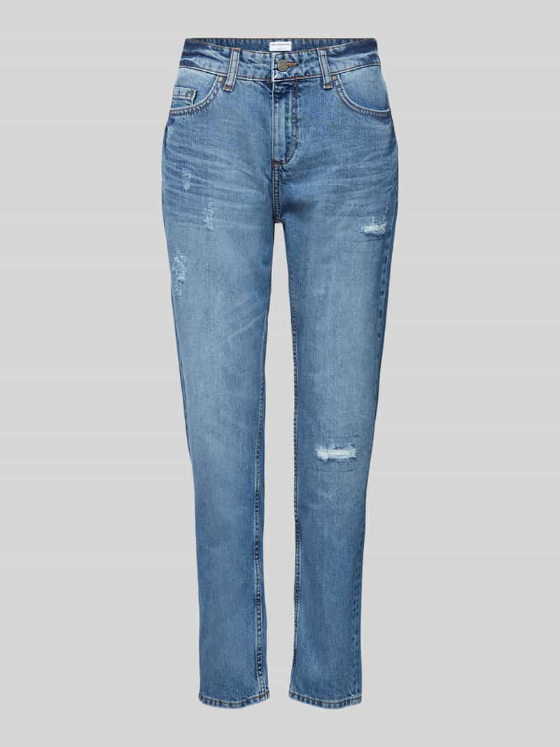 Smith and Soul Baggy fit jeans in een destroyed-look