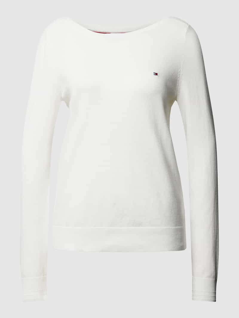 Tommy Hilfiger Gebreide pullover met labelstitching