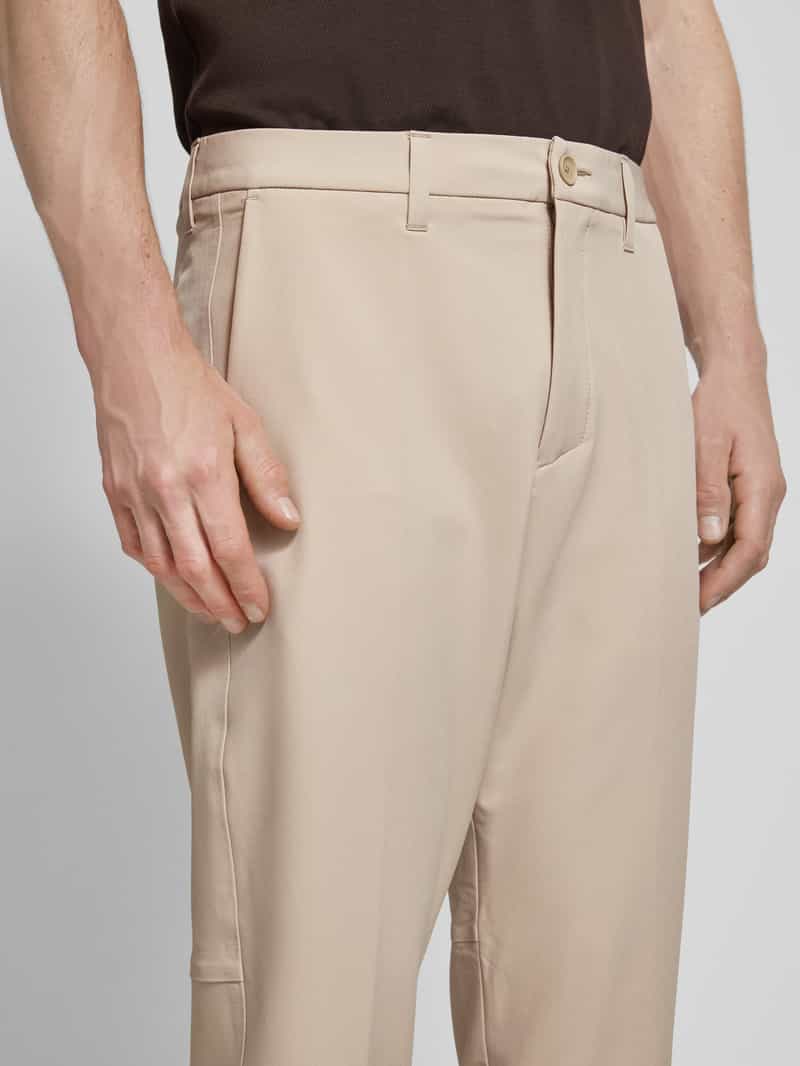 BOSS Green Regular fit stoffen broek met steekzakken model 'Commuter'
